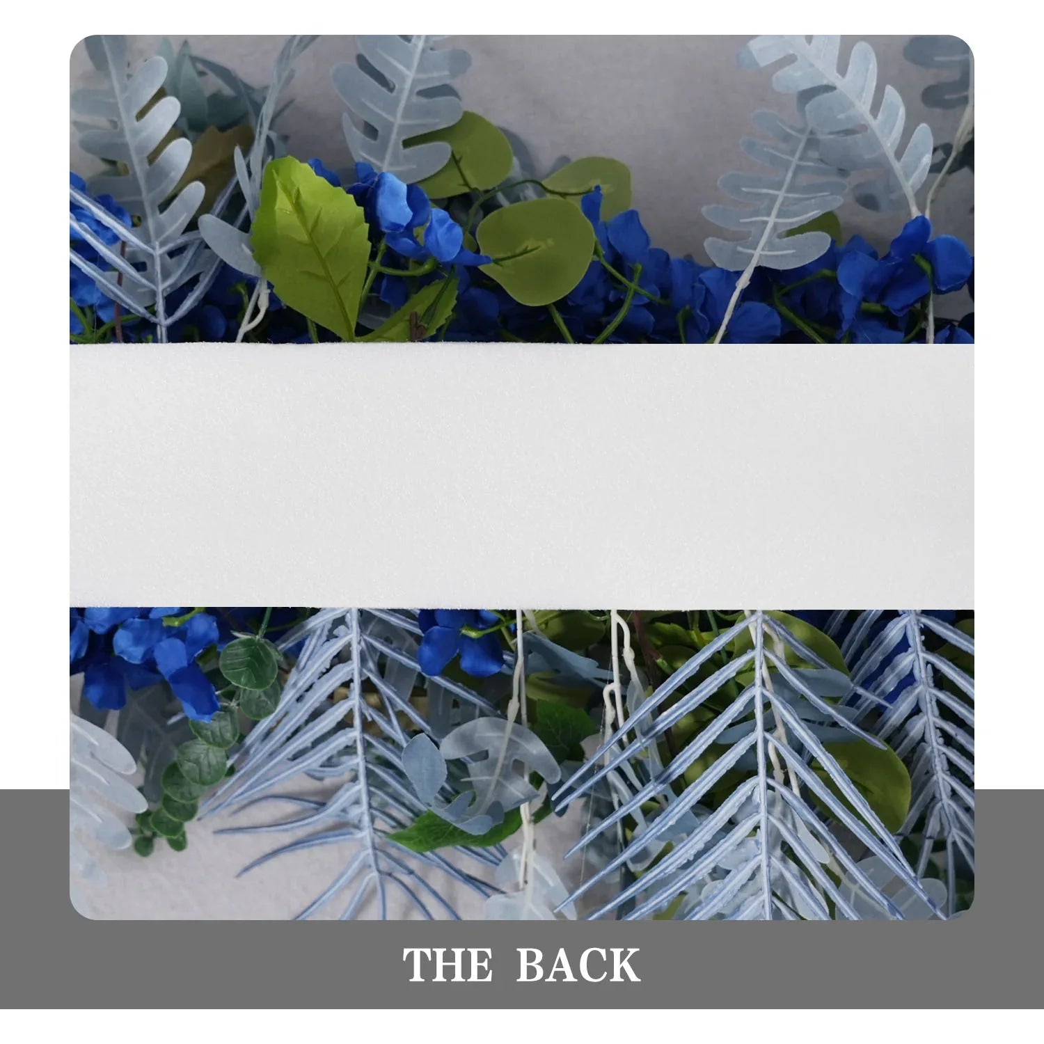 Artificial Grayish Blue Wedding KT Backdrop Flower Row Decor SET80072 - Uflower