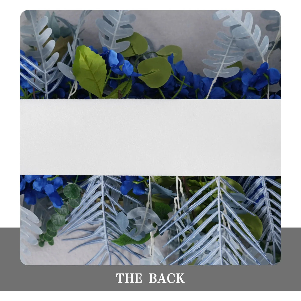 Artificial Grayish Blue Wedding KT Backdrop Flower Row Decor SET80072 - Uflower