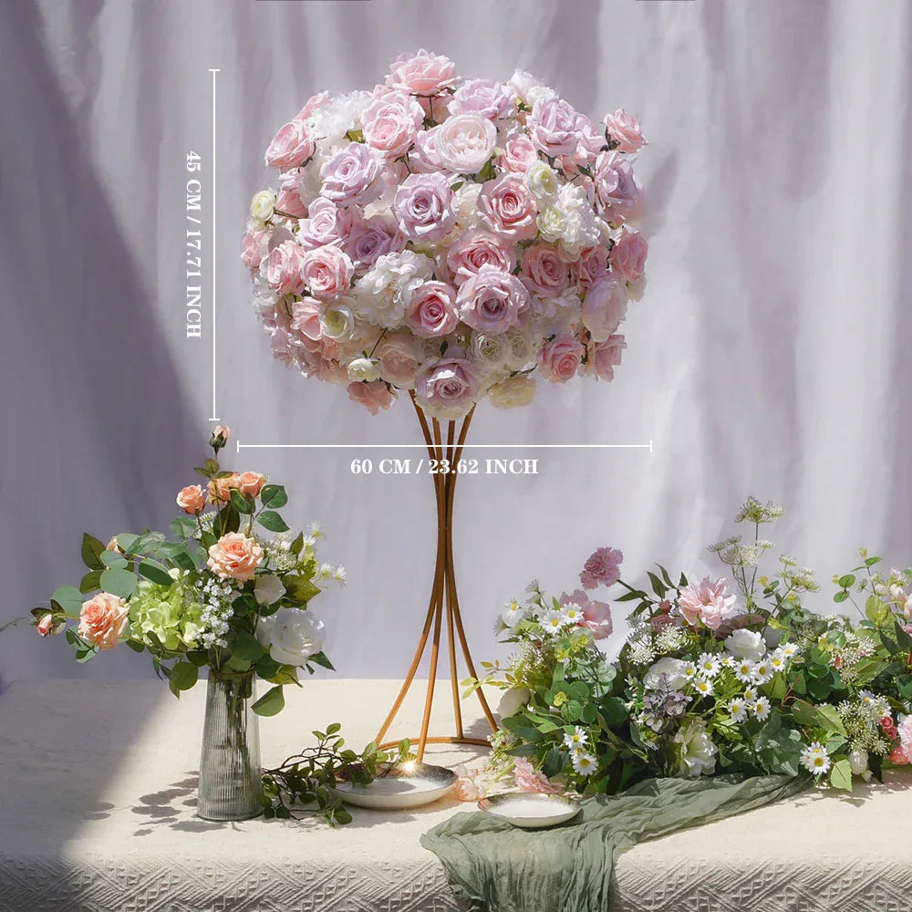 Artificial Pink Hannah Flower Wedding Table Centerpiece DD02499 - Uflower