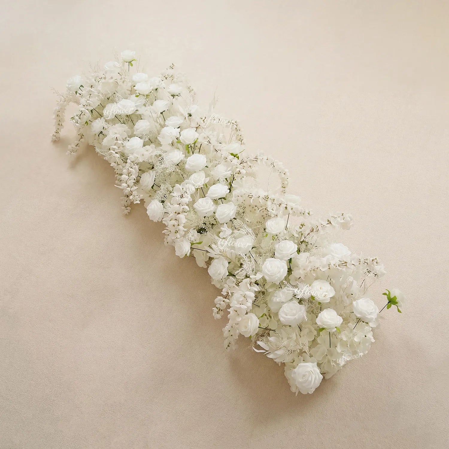 Uflower White Floral Door Arch Wedding Party Backdrop Decoration SET80230