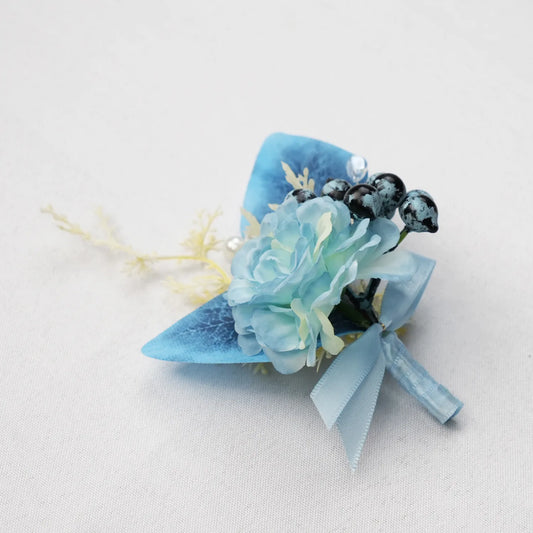 Boutonnières Uflower bleu poudré MG80007-03*6