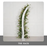 Uflower Blush Pink White Flower Horn Arch Wedding Party Birthday Backdrop Decor SET80191 - Uflower