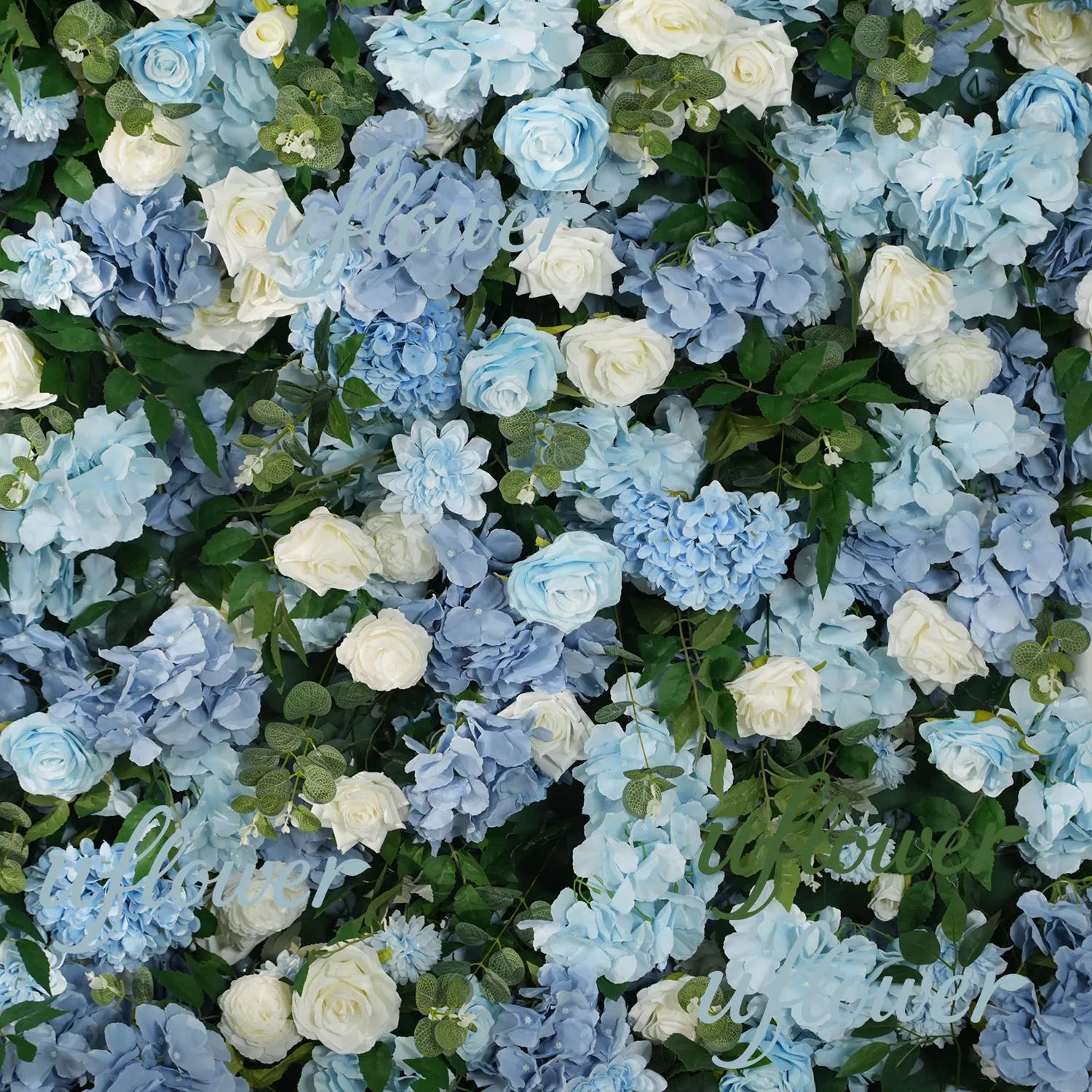 Uflower Artificial Flower Wall  5D Craft Wedding Roller Blind Decor SET80228