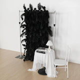 Uflower Artificial Black 5D Flower Wall Wedding Backdrop Decoration MA80034-01 - Uflower