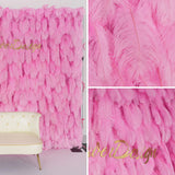 Uflower Artificial Pink 5D Flower Wall Wedding Backdrop Deco Birthday Party SET80088 - Uflower