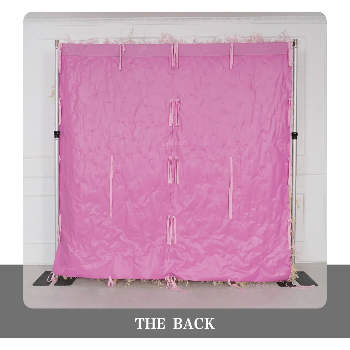 Uflower Flower Wall Champagne Pink Frost Floral Backdrop Wedding Party Proposal Decor SET80215 - Uflower