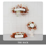 Uflower Coffee Fall Rose Hang Flower Floor Floral Wedding Party Event Props SET80154 - Uflower