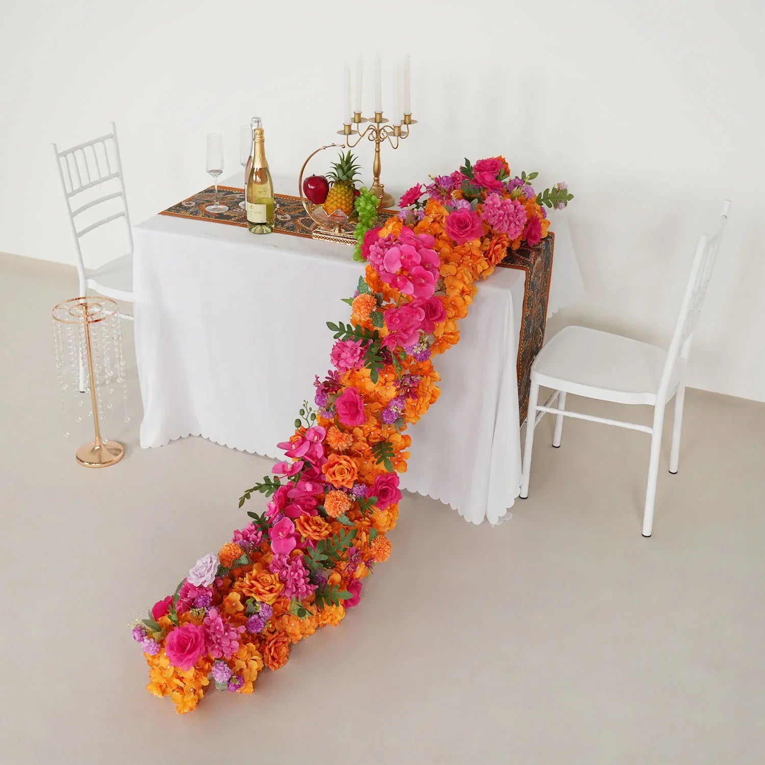 Uflower Artificial Flower Row Sofa Table Runner Floor Flower Arrangement MC80107 - Uflower