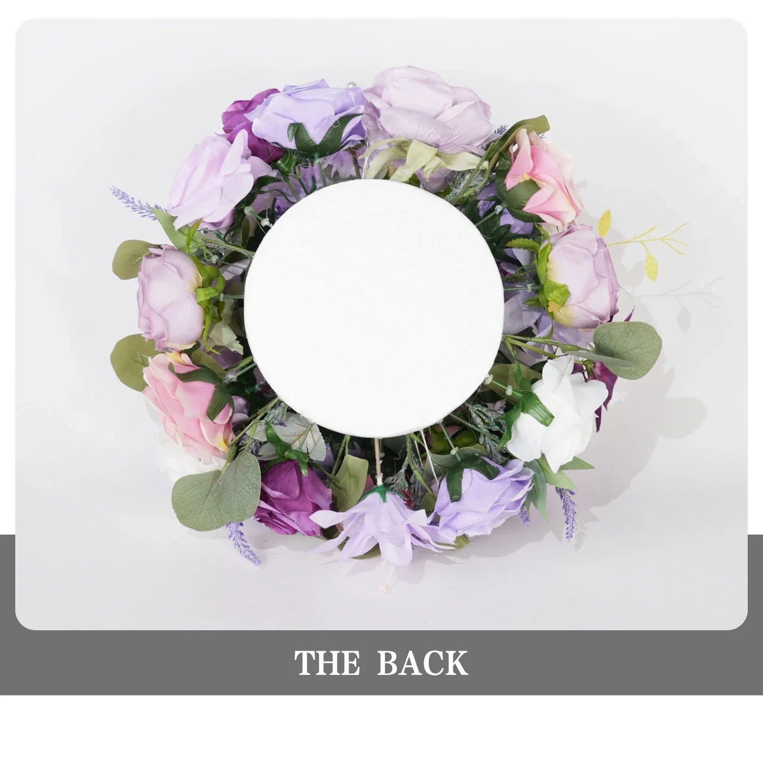 Uflower Purple Green Hanging Artificial Flower Corner Floral SET80038 - Uflower