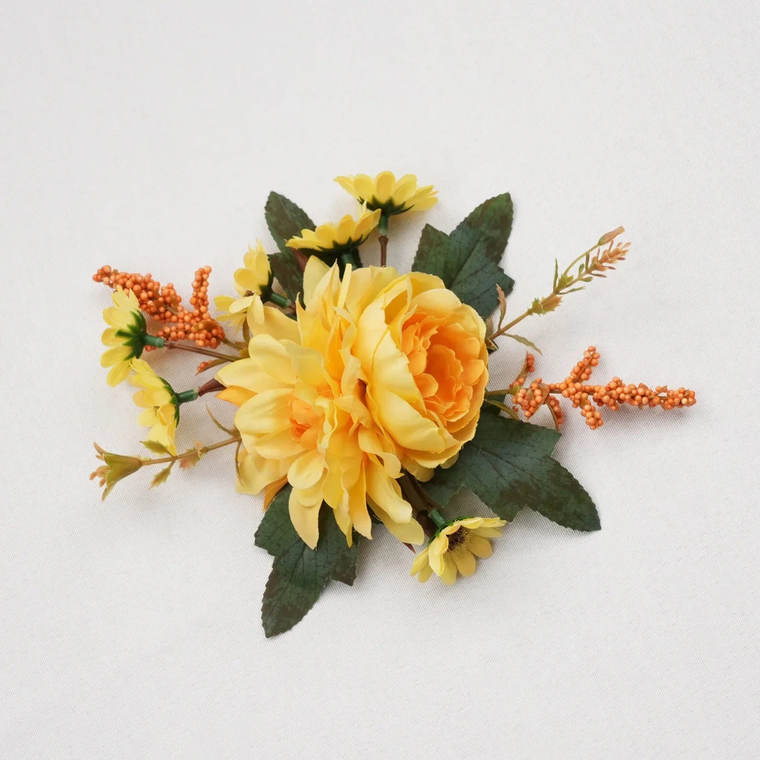 Uflower Wrist Corsages in Yellow MG80003-04 - Uflower