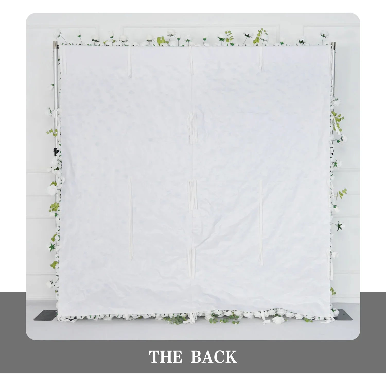 Uflower Artificial White Rose Wall Wedding Backdrop Decor SET80089 - Uflower