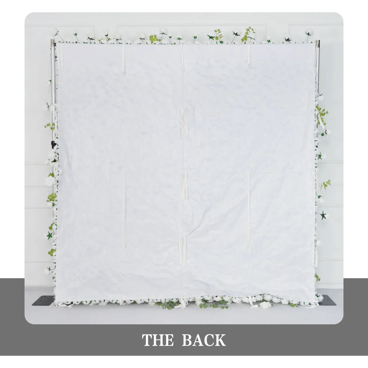 Uflower Artificial White Rose Wall Wedding Backdrop Decor SET80089 - Uflower