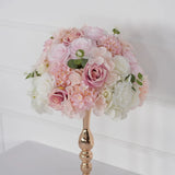 Uflower Pink Table Centerpiece Floral Ball Wedding Table Decoration MB80057 - Uflower