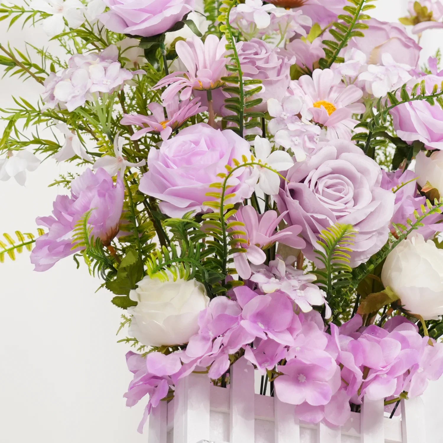 Uflower Artificial light purple Greenery Wedding Fence Flower MD80012-01 - Uflower