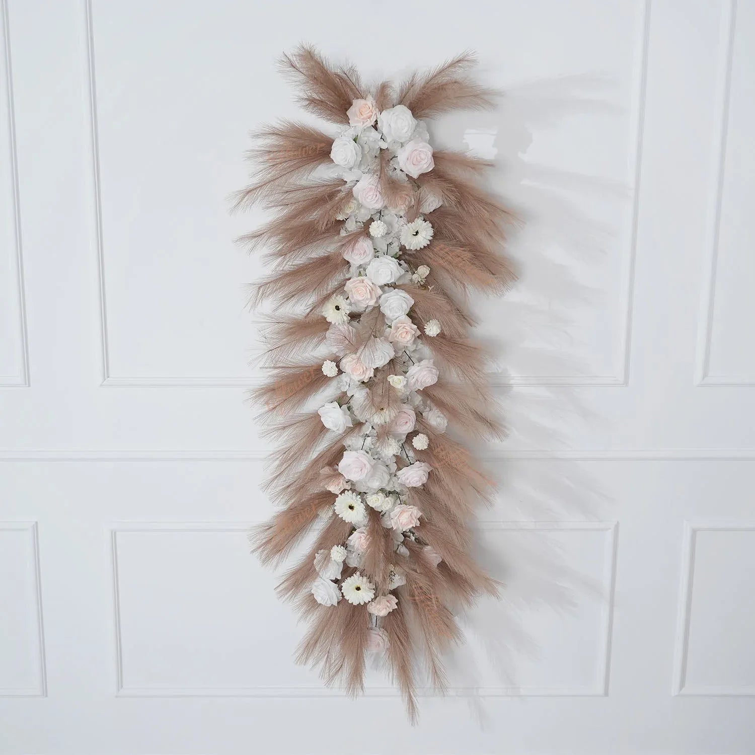 Uflower Pampas Grass Rose Wedding Floral Arrangement KT Backdrop Decor SET80163 - Uflower