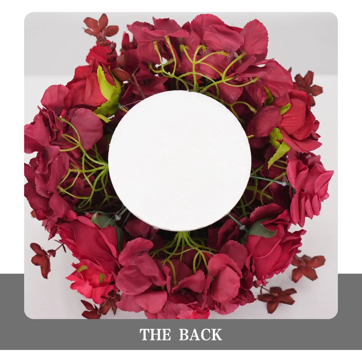 Uflower Red Table Centerpieces Floral Ball Wedding Decor Flower Arrangement MB80065-01 - Uflower