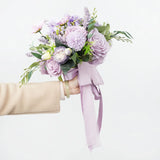Uflower Purple bridal flower bouquet MG80004-01 - Uflower