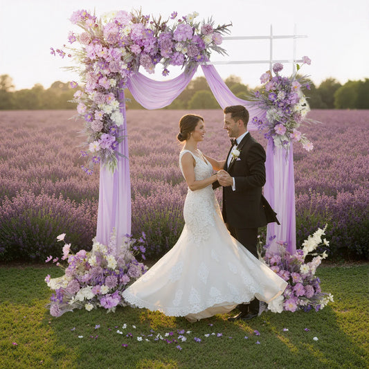 Artificial Purple Lavender Hang Flower Arrangement Wedding Backdrop Decor Props SET80053 - Uflower