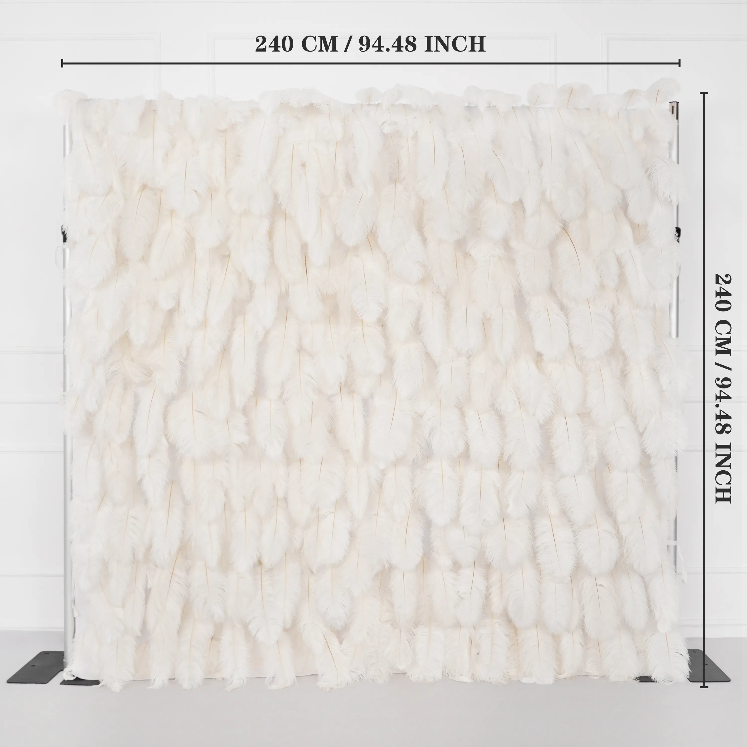 Uflower Artificial Flower Wall  5D Craft Wedding Roller Blind Decor SET80228