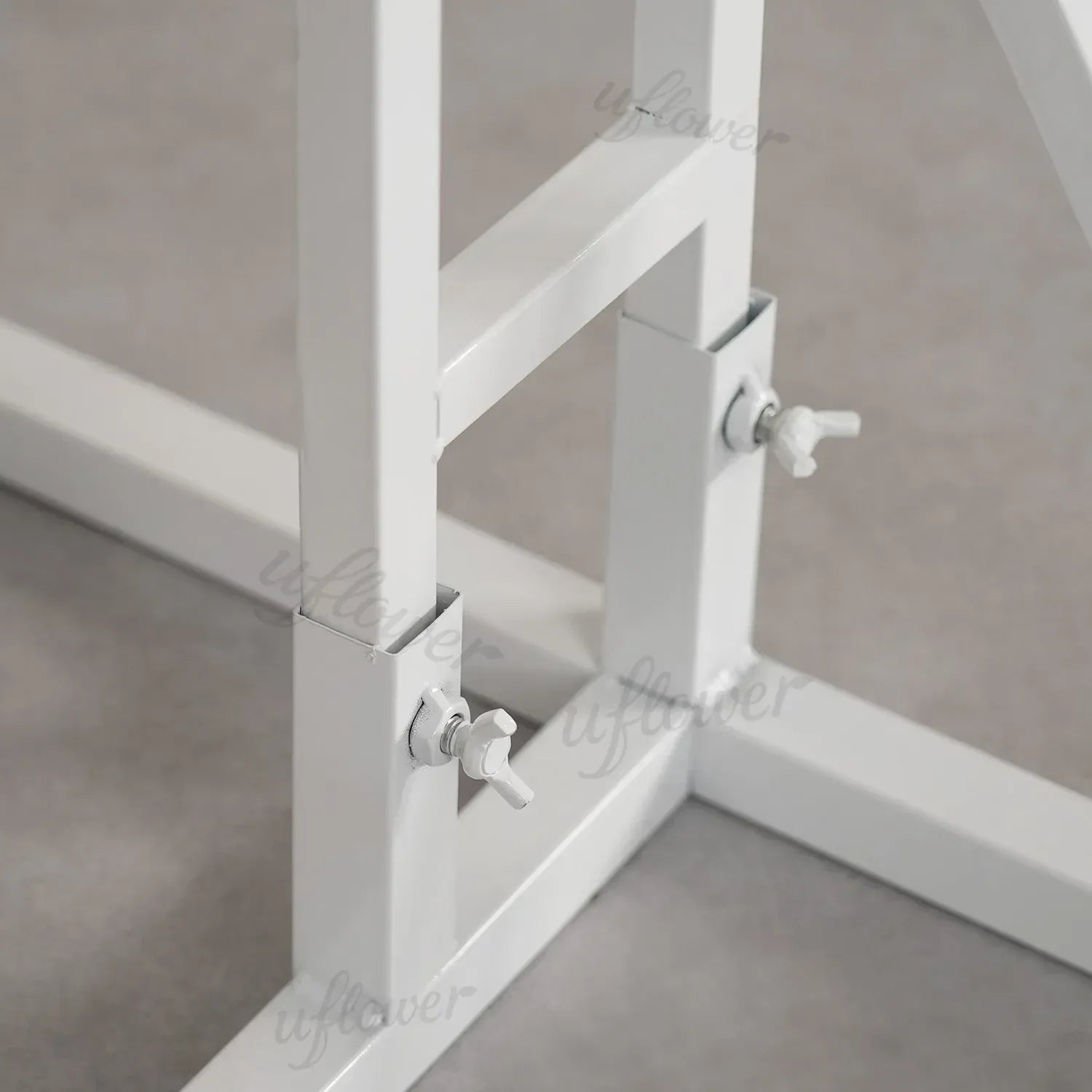 Uflower Wrought Iron Arch Flower Door Shelf Outdoor Wedding Backdrop Decor MSD80005-01 - Uflower