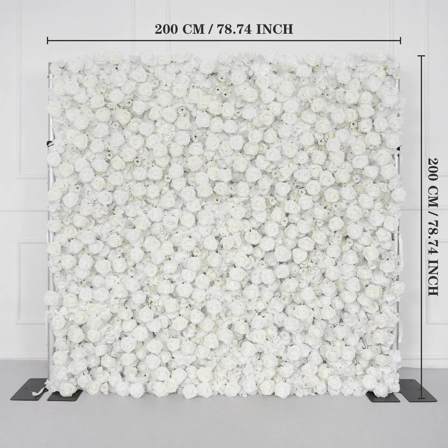 Uflower Artificial White Flower Wall Wedding Backdrop Decor SET80113 - Uflower