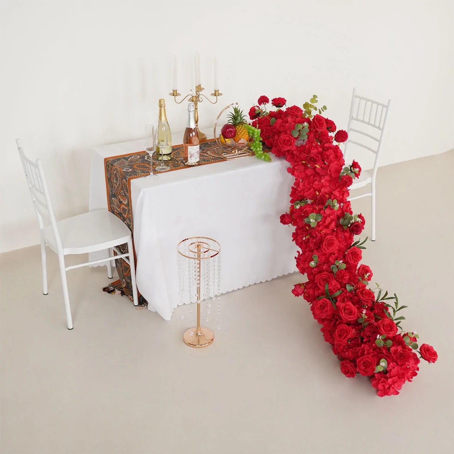 Uflower Artificial Flower Row Sofa Table Runner Floor Flower Arrangement MC80107 - Uflower