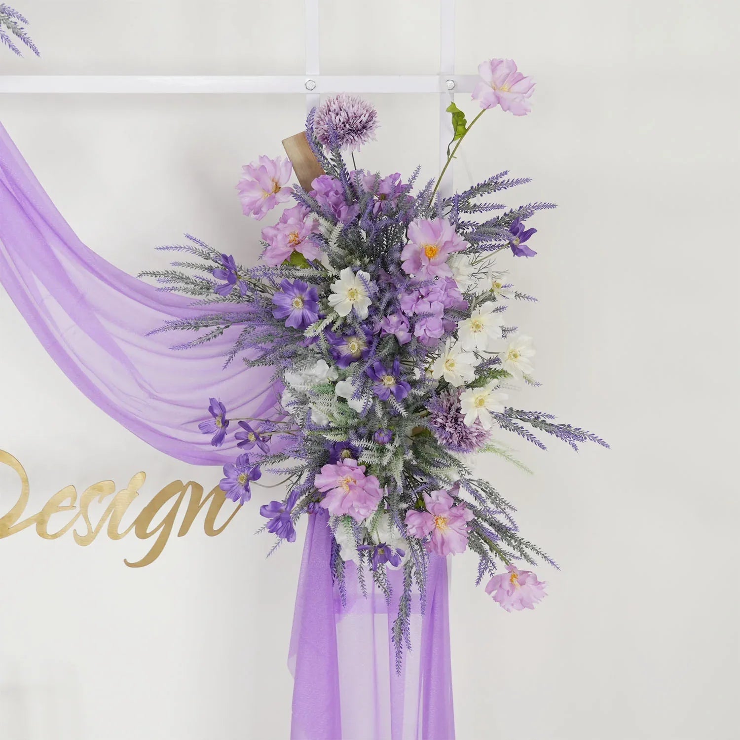 Artificial Purple Lavender Hang Flower Arrangement Wedding Backdrop Decor Props SET80053 - Uflower