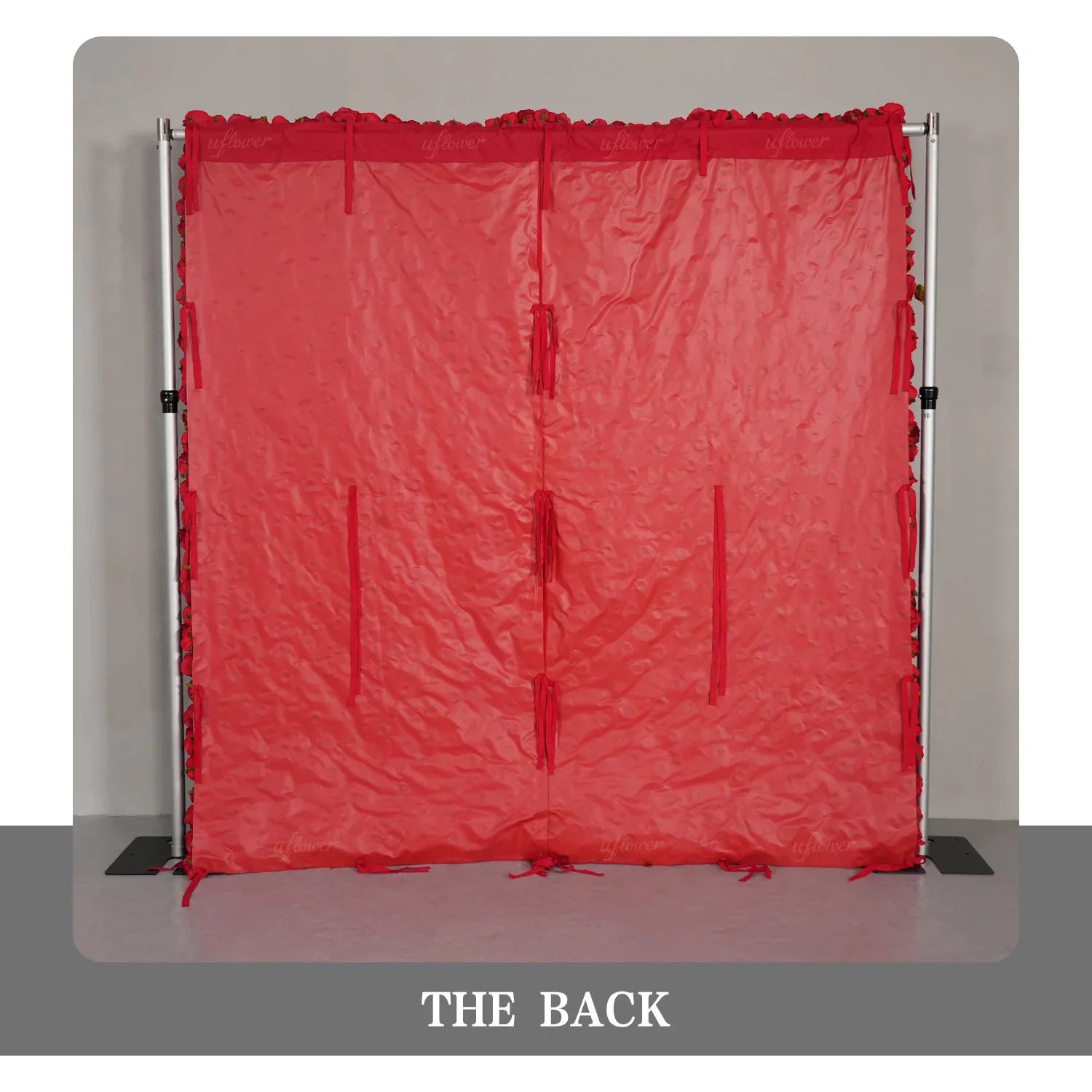 Uflower Red Rose Flower Wall Backdrop Wedding Party Decoration SET80200 - Uflower