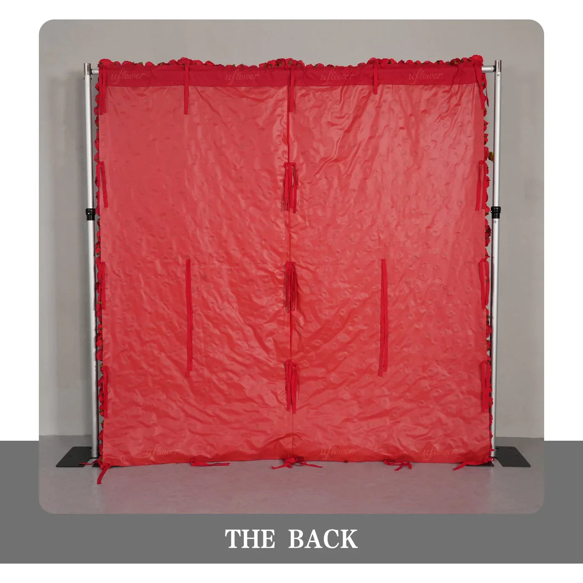 Uflower Red Rose Flower Wall Backdrop Wedding Party Decoration SET80200 - Uflower