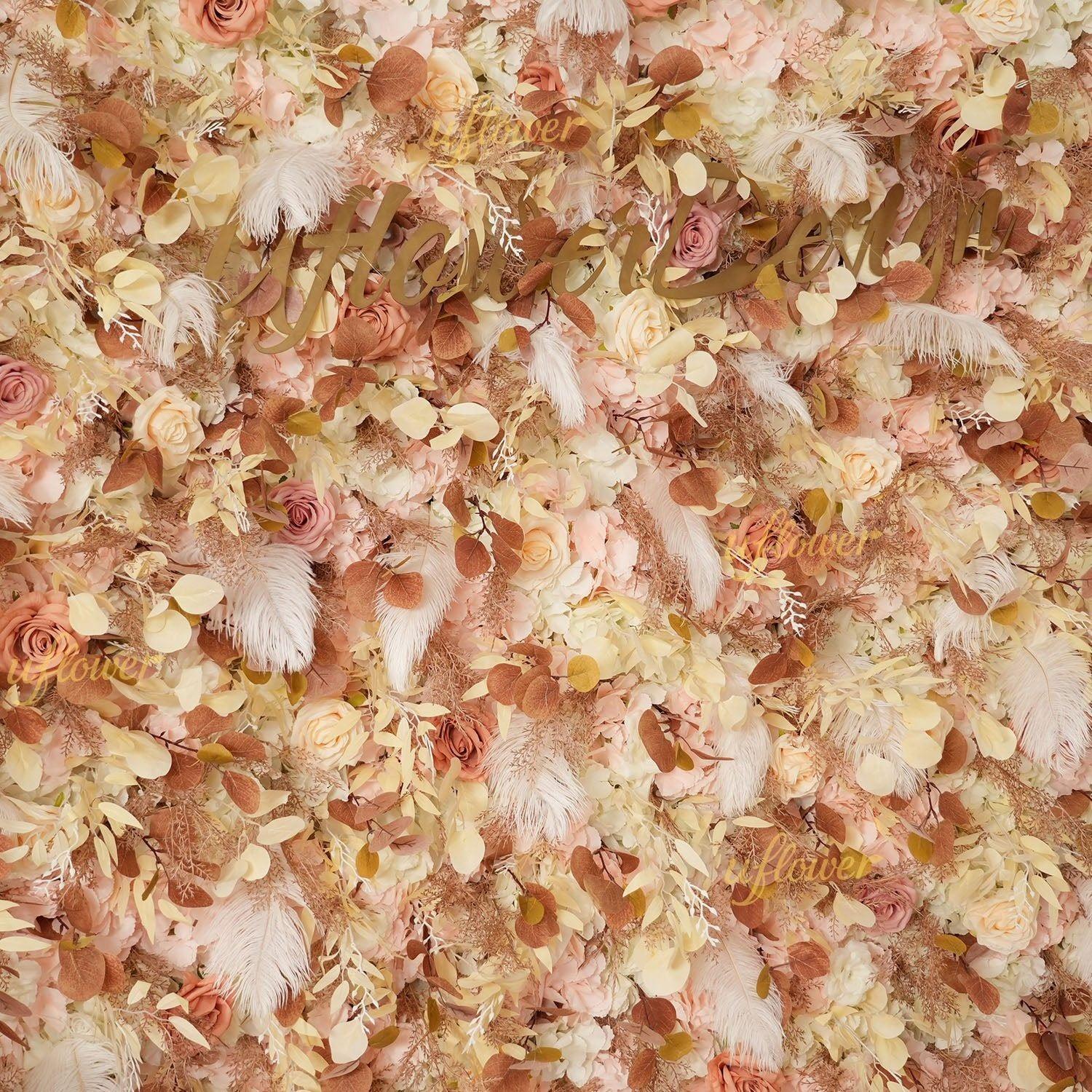 Uflower Khaki Eucalyptus Flower Wall Wedding Party Backdrop Decor SET80181 - Uflower