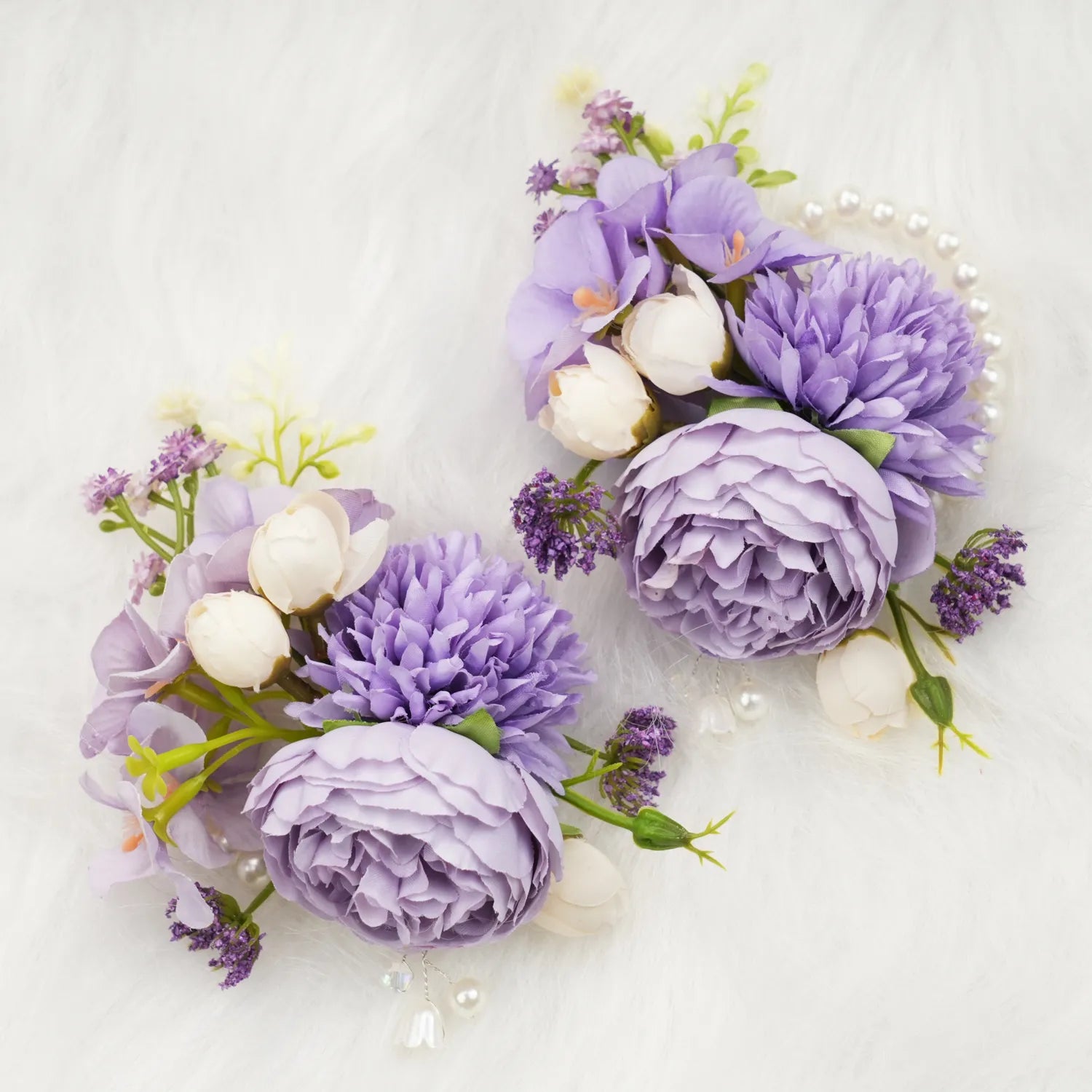 Uflower Wrist Corsages in Lilac MG80004-04*6