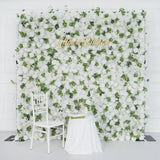 Uflower Artificial White Rose Wall Wedding Backdrop Decor SET80089 - Uflower