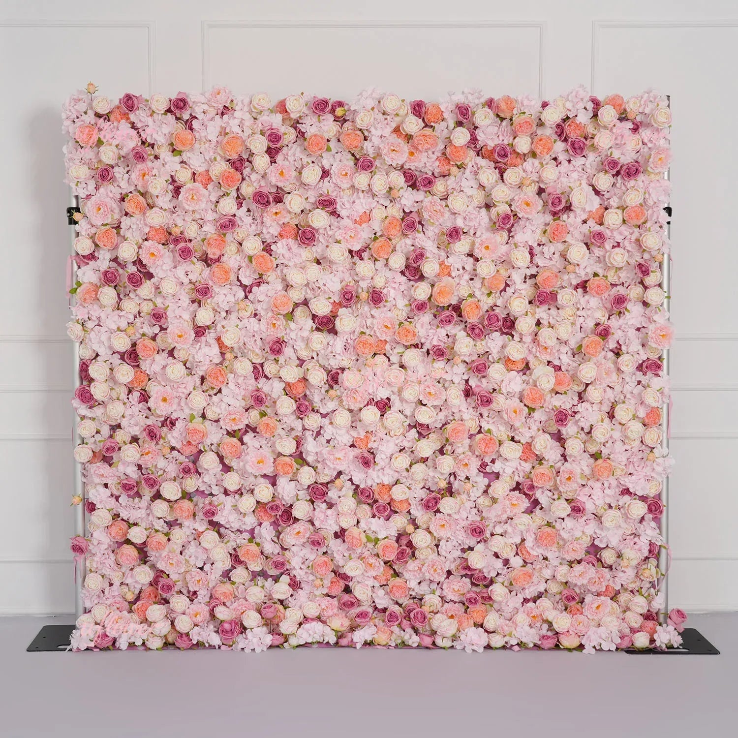 Uflower Flower Wall Pink Rose Floral Backdrop Wedding Party Proposal Decor SET80158 - Uflower