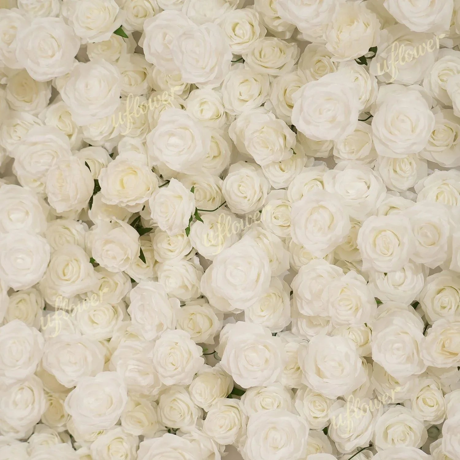 Uflower White Rose Flower Wall Backdrop Wedding Party Decoration SET80187 - Uflower