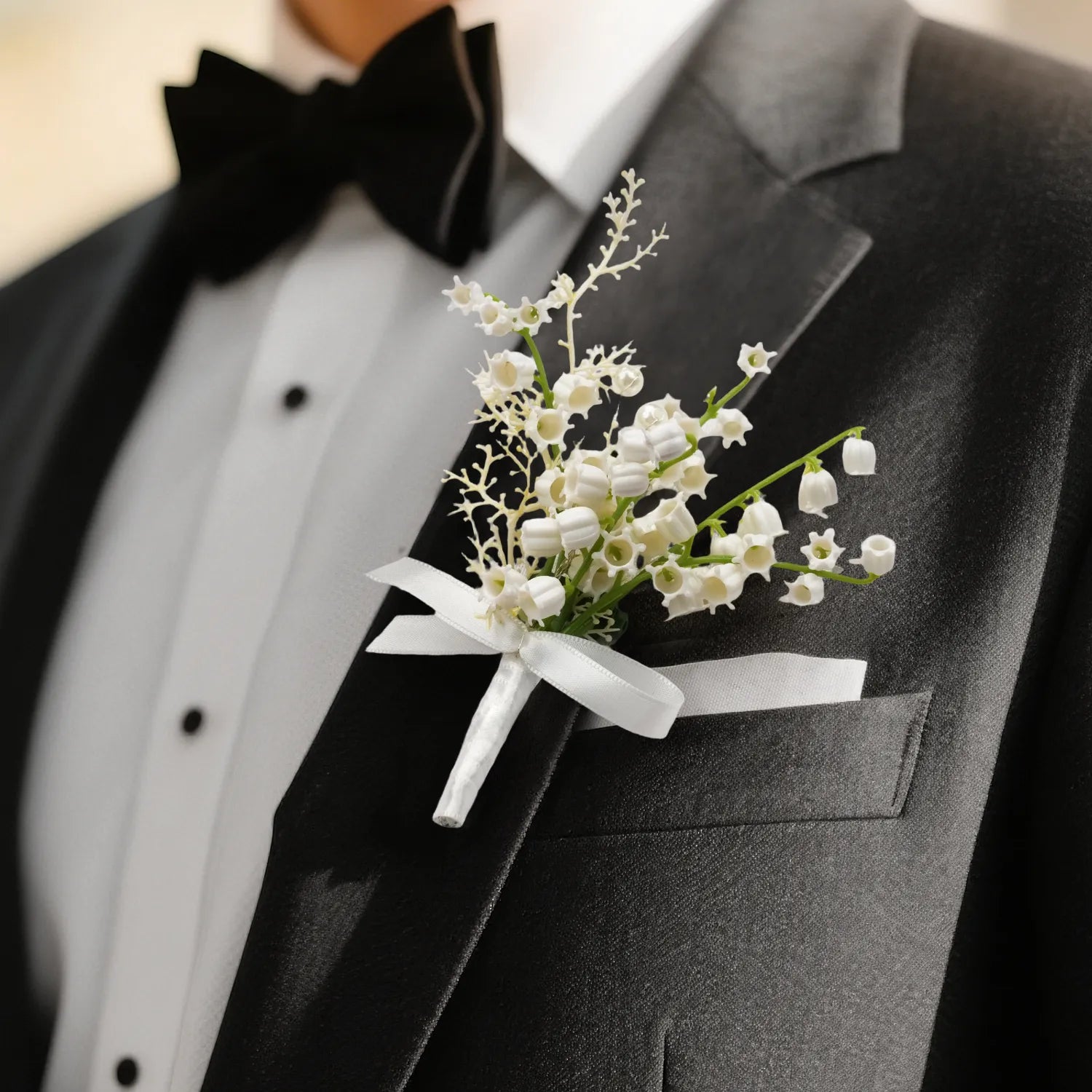 Uflower Boutonnieres in Ivory MG80012-03*6