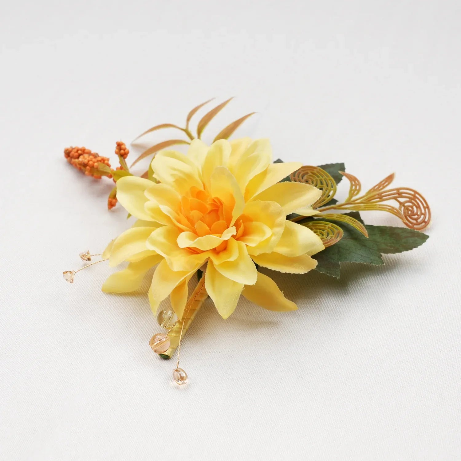 Uflower Boutonnieres in Yellow MG80003-03 - Uflower