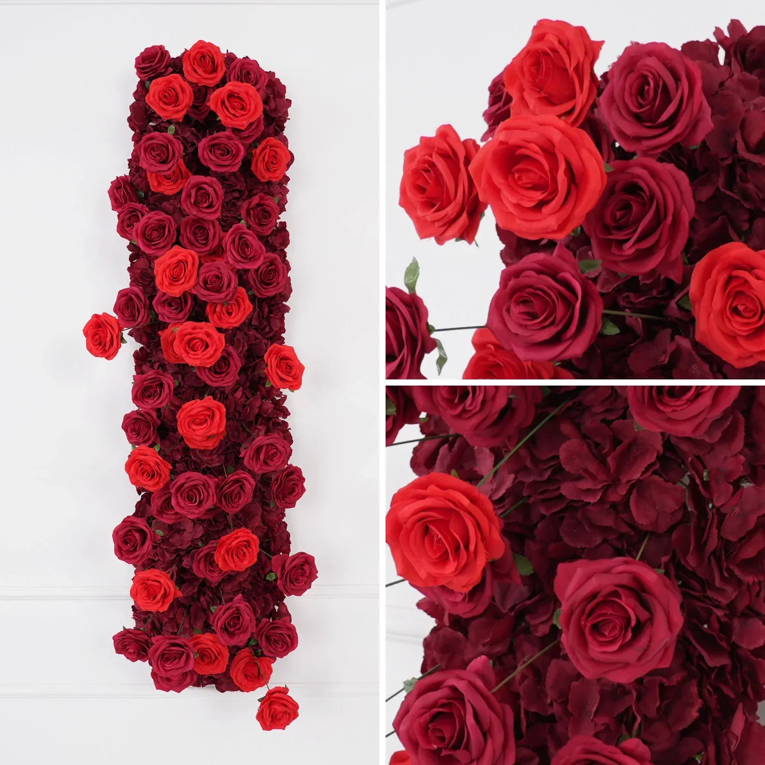 Uflower 2m*2m Red Rose Arch Flower Wedding Decor SET80012 - Uflower