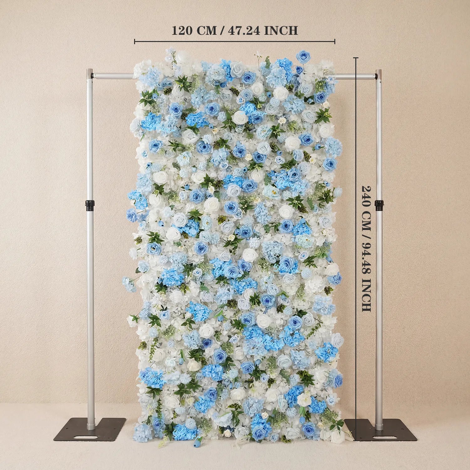 Uflower Artificial Flower Wall  5D Craft Wedding Roller Blind Decor SET80228