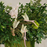 Uflower Artificial Green Leaves Flower Row Wedding KT Backdrop Decor MC80258-01 - Uflower