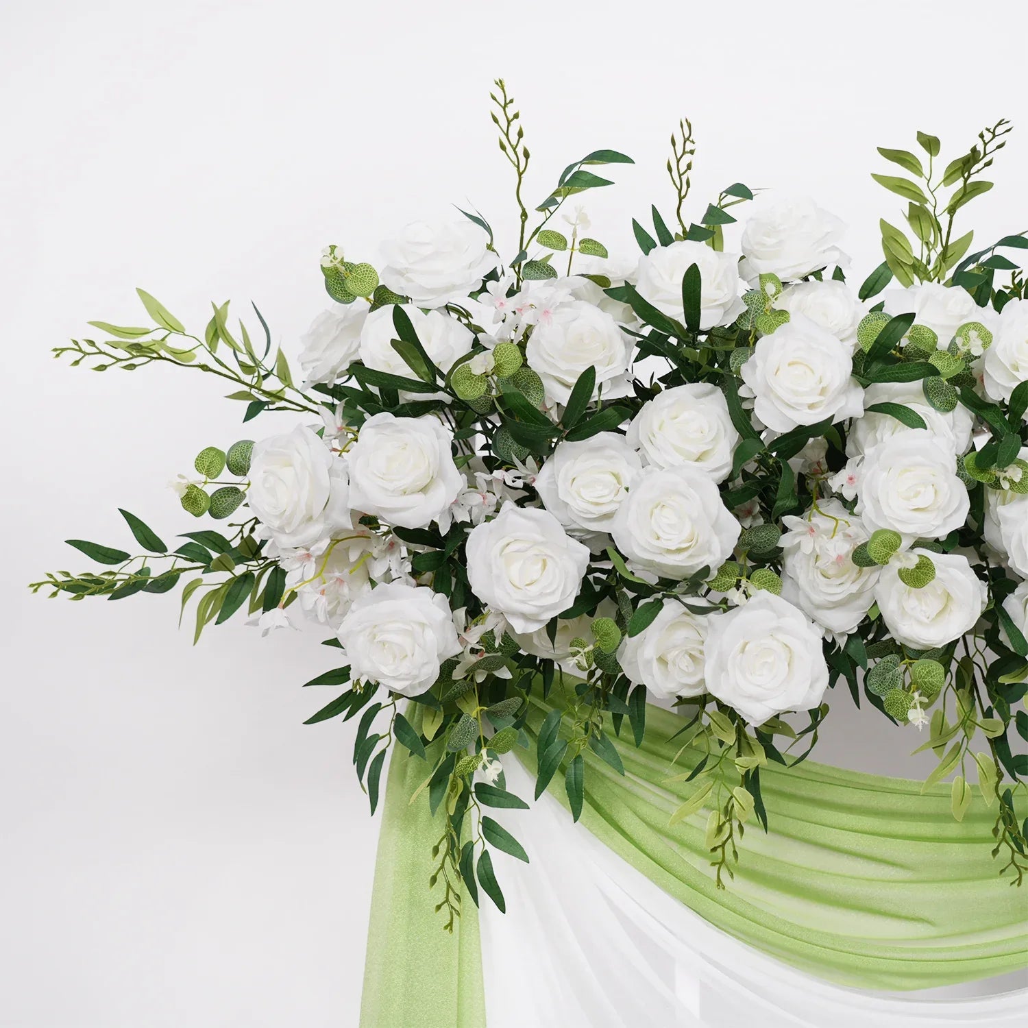 Uflower Rose Backdrop Arch Flower Row Wedding Decor MC80042-01 - Uflower