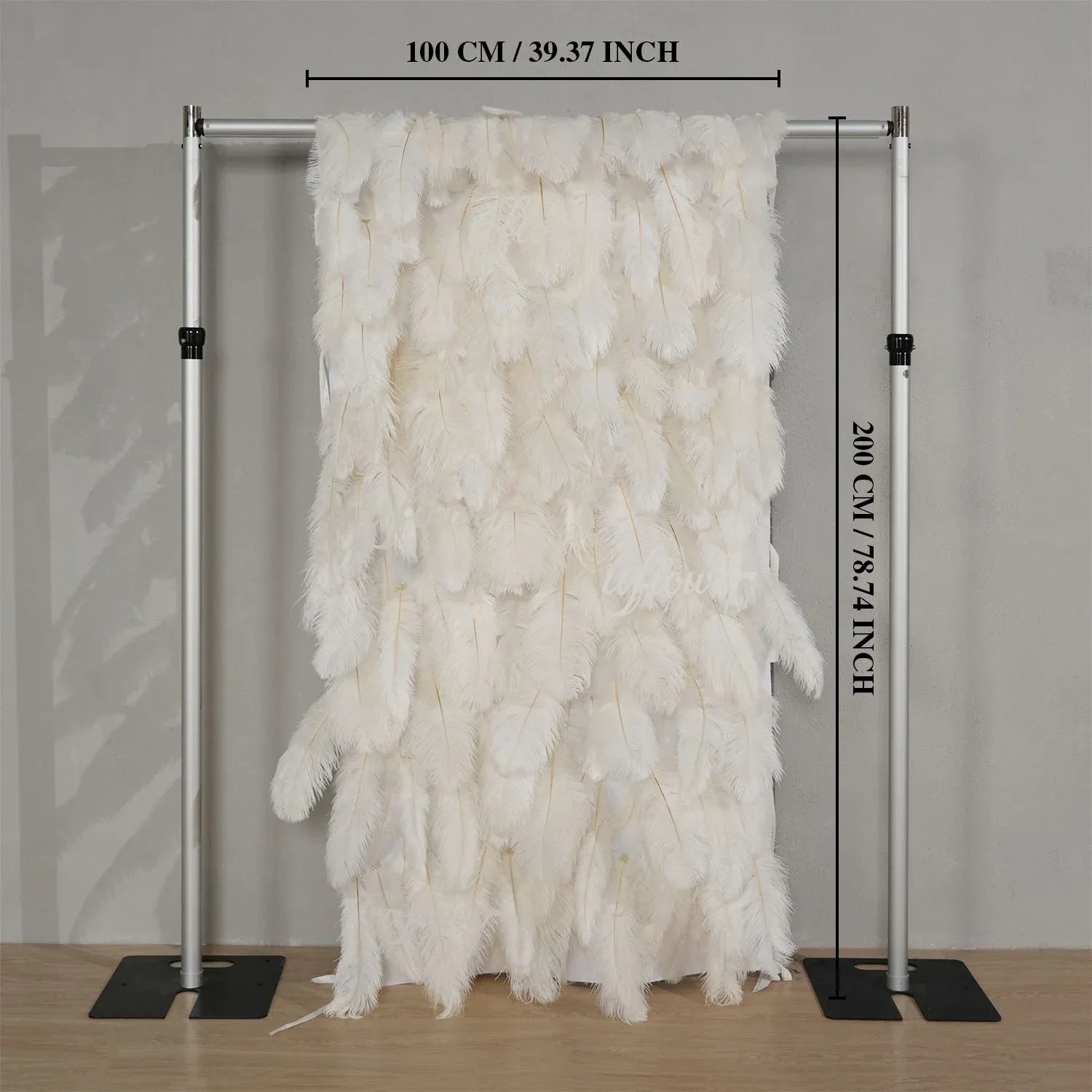 Uflower Artificial White 5D Flower Wall Wedding Backdrop Deco Birthday Party SET80140 - Uflower