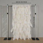 Uflower Artificial White 5D Flower Wall Wedding Backdrop Deco Birthday Party SET80140 - Uflower