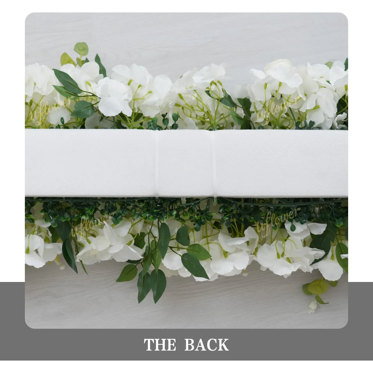 Uflower White Floral Arrangement Wedding Arch Backdrop Party Flower Row Decor MC80115-01