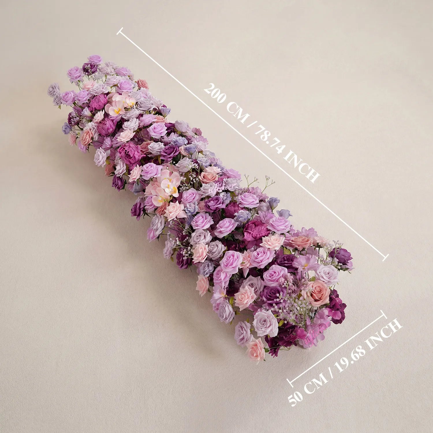 Uflower Purple Rose  Floral Door Arch Wedding Party Backdrop Decor SET80239