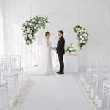 Uflower Artificial White Flower Row KT Background Wedding Decor SET80062 - Uflower