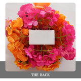 Uflower Rose Red Orange Flower Wedding Backdrop Arch Floral Arrangement SET80202 - Uflower