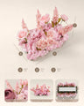 Uflower 50cm Mix Pink Rose Flower Row MC89006-03
