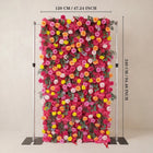 Uflower Coral Rose & Orange Floral Wall Wedding Backdrop Birthday Party Decor SET80240