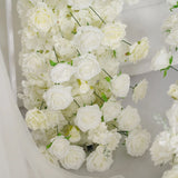 Uflower White Sofa Table Runner Floor Flower Arrangement MC80087-04 - Uflower