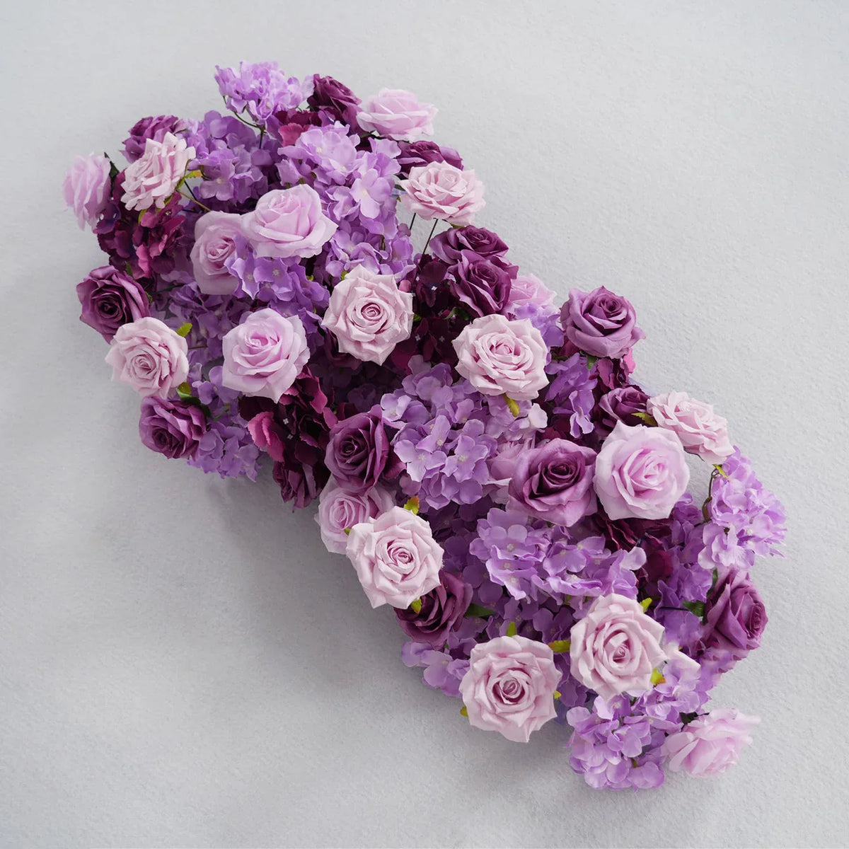 Artificial Purple Rose Heart Arch Wedding Decor SET80065 - Uflower